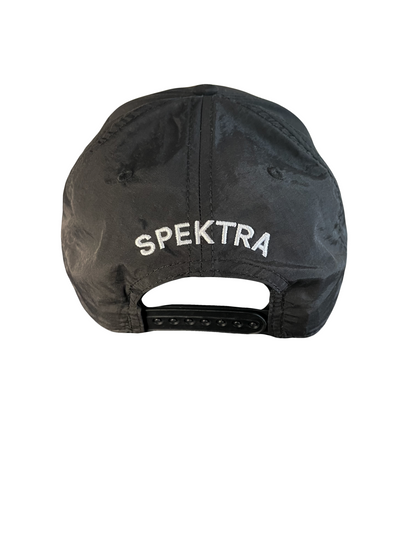 Black Nylon Embroidered Spektra Cap