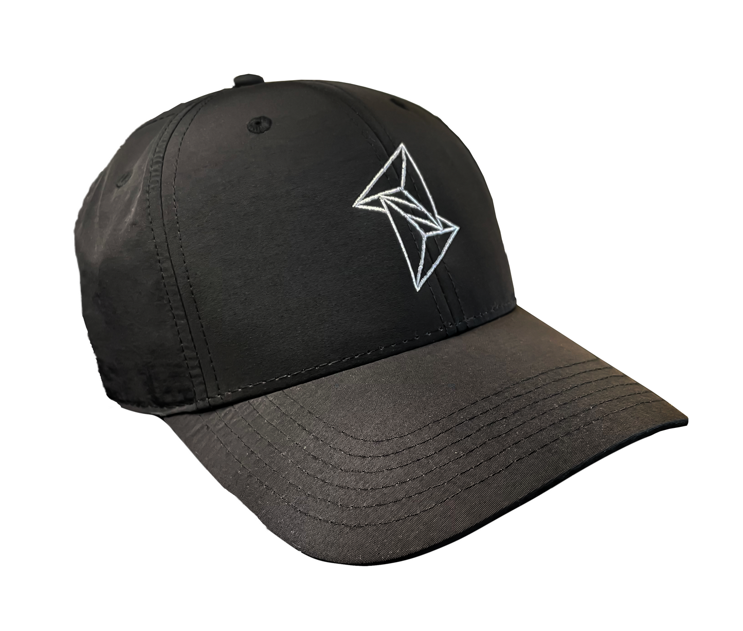 Black Nylon Embroidered Spektra Cap